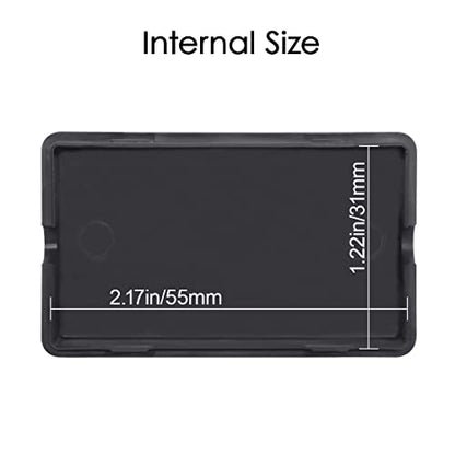 LeMotech 5Pcs ABS Plastic Electrical Project Case Power Junction Box, Project Box Black 2.36 x 1.42 x 0.67 inch (60 x 36 x 17 mm) - size: 2.4" x 1.4" x 0.7"(5pc)