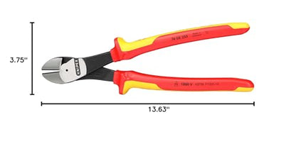 Knipex 7408250SBA 10-Inch High Leverage Diagonal Cutters - 1000 Volt - size: 10 inches