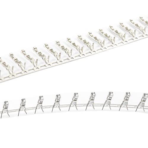 whiteeeen Total 400pcs (200 Pairs) Male and Female Pins Connector Kit fit for 2.54mm Connector Housing Jumper Wire Cable DIY Kit