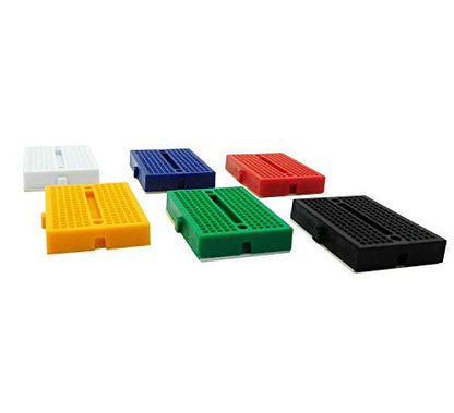 [12Packs] 170 Points Mini Small solderless breadboard Compatible for Proto Shield