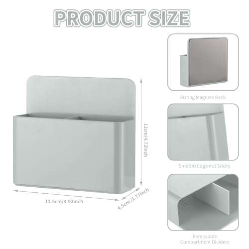 Camelmother 2Pcs Magnetic Dry Erase Marker Holder For Whiteboard Fridge - color: Grey