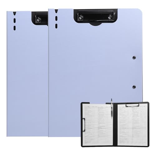 FRETONBA Clipboard Folder, 2 Pcs A4 Foldable Purple - style: 2Pack-Purple