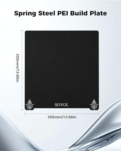 Sovol SV08 Flexible Steel Platform with PEI Surface 355x355mm - size: 355*355mm