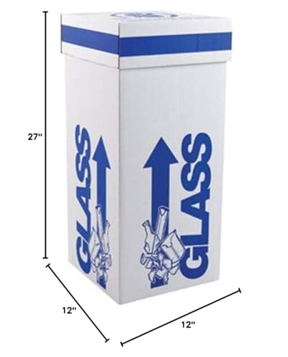 797005 Floor Model Laboratory Glass Disposal Box, 12" Length x 12" Width x 27" Height (Case of 6)