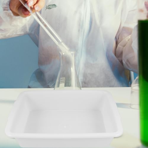 BESPORTBLE Laboratory Tray Spill Containment Lab Sample Tray Clear Plastic for Experiments for Organizing and Storage 13.77 X 9.84 X 3.07 in 1 Pack