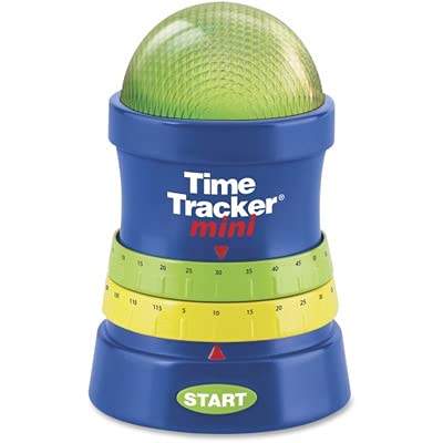 Learning Resources Time Tracker Mini Visual Timer, Classroom Timer, Hand Washing Timer, Auditory and Visual Cue, Ages 3+