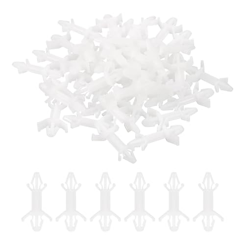 PATIKIL 60PCS PCB Board Isolation Column, Nylon Reverse Locking Circuit Board Clips Standoff Double Head Insulation Bracket Support Height 12.9mm /0.51" - size: 12.9mm /0.51"