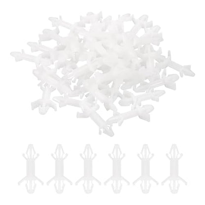 PATIKIL 60PCS PCB Board Isolation Column, Nylon Reverse Locking Circuit Board Clips Standoff Double Head Insulation Bracket Support Height 12.9mm /0.51" - size: 12.9mm /0.51"
