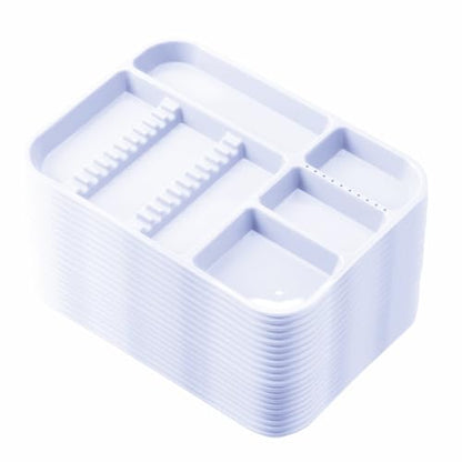 JMU 20 Pcs White Dental Instrument Trays Size B 13.25" x 9.75" - color: White, size: 20