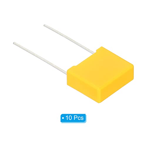 PATIKIL Safety Capacitors, 10 Pack 0.047uF AC 310V 10mm Pin Pitch 13x11x5mm Polypropylene Film Capacitor Assortment Kit for DIY Electronic Products - style: 0.047 uF