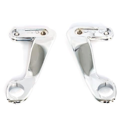 1 Pair Fairing Mounting Bracket Kit to Support Fairing Light Mounting compatiable for Harley Road Glide CVO Ultra FLTRUSE FLTRX FLTRU 2010-2013 (Chrome) - color: Chrome