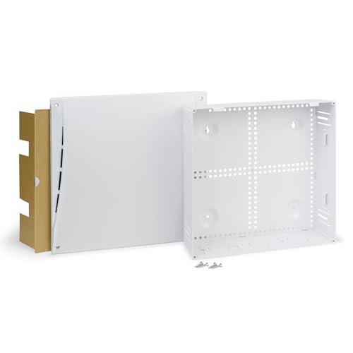ICC 14-Inch Structured Wiring Media Enclosure with Cover, White, 1-Pack - color: Enclosure, size: 14-inch