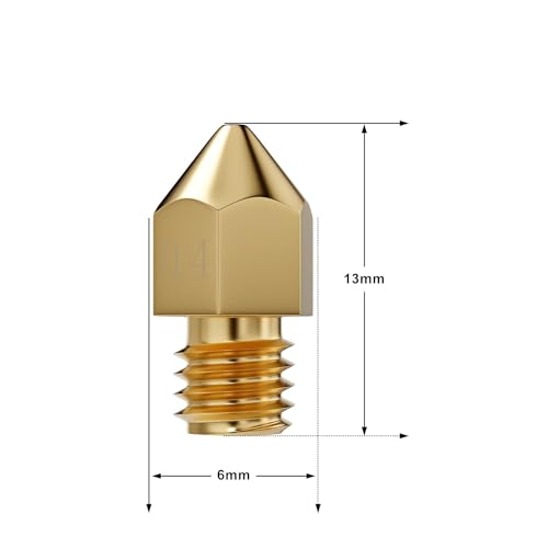 12Pcs 0.4mm MK8 Brass Nozzles for Creality Ender 3/3 Pro/Max/Neo/S1/5 Pro - size: For Ender 3 Series