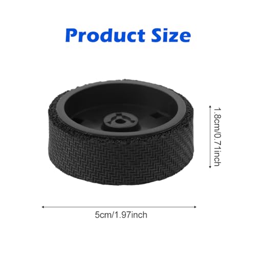 iayokocc Replacement Wheels Tires Parts Kit - Rubber tire Wheel Replacement for Robot Braava 320 380 and Mint 5200 5200C 4200 4205 - Mopping Robot Parts Replacement Tire(2 Pcs)