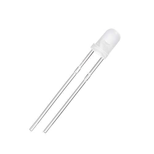 CHANZON 100 pcs 3mm Green Diffused LED Diode Lights (DC 3V 20mA) - color: D) White-green (100pcs)