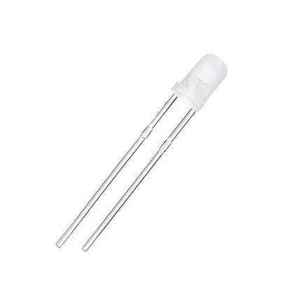 CHANZON 100 pcs 3mm Green Diffused LED Diode Lights (DC 3V 20mA) - color: D) White-green (100pcs)