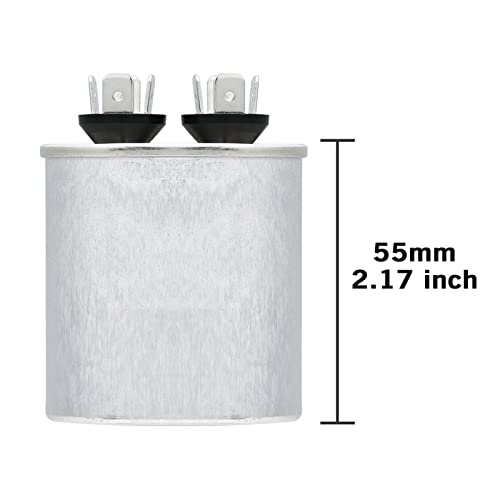 VEXUNGA 5uF 370/440VAC 50/60Hz CBB65 CBB65A Oval Run Start Capacitor 5 MFD 370V/440V Air Conditioner Capacitors for AC Unit Fan Motor Start or Pool Pump or Air Condenser Straight Cool - style: [V01] 5uF Oval