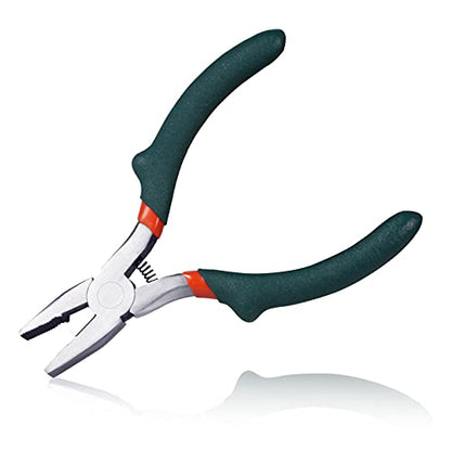 5 Inches Mini Lineman's Pliers Combination Pliers Screw Extractor Convex Shoulder Small Wire Cutting for Beading Jewelry Making Multi Use Handcraft DIY Tool - style: Mini Lineman's Pliers