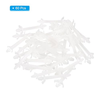 PATIKIL 60PCS PCB Board Isolation Column, Nylon Reverse Locking Circuit Board Clips Standoff Double Head Insulation Bracket Support Height 28.7mm /1.13" - size: 28.7mm /1.13"