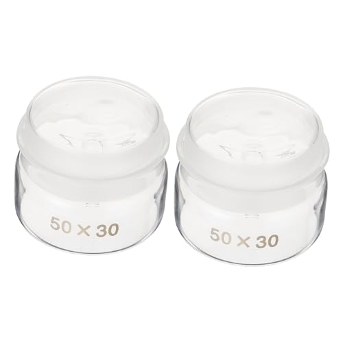 2pcs Weighing bottle Labs Weighing Holder Tool jar graduated lab bottle sample specific gravity empty Holder scale flask Glass - size: 50x30mm