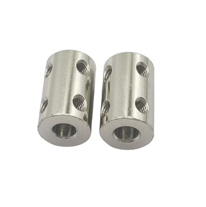 5Pcs 6mm to 6mm Bore Rigid Coupling Set,Steel Rigid Motor Shaft Coupler Adapter with Screws for CNC Machine 3D Printer RC Motor Accessories and DIY - size: 6mm to 6mm