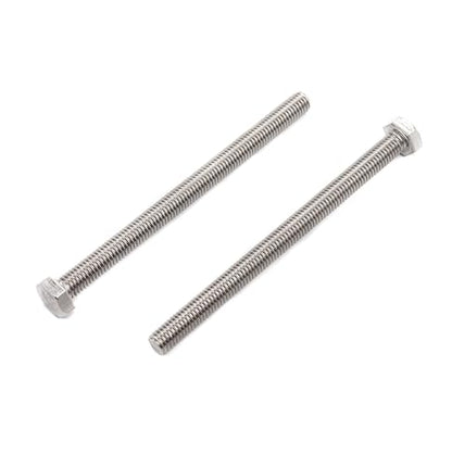 1-Pack M10 x 170mm Hexagon Screws Hex Bolts with M10 Hex Nuts Flat Washers/Spring Lock Washers Set, 304/18-8, Plain Finish - size: 1-Pack M10 x 170mm