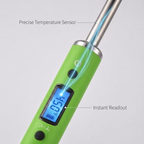 Real-time Temperature Reading Device, Digital thermocouple Thermometer Kits - (Green) - color: Green
