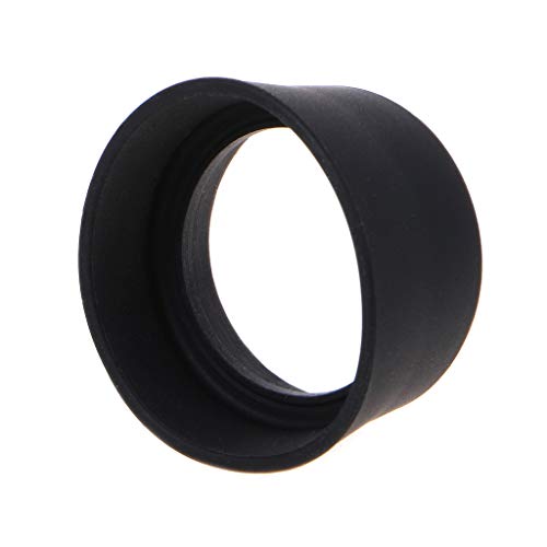 2 Pieces Soft Rubber Eyepiece Eye Shield 35-37mm Eye Guards Cups Eyepiece Covers Suitable for Binocular Microscope Black Rubber Black Rubber