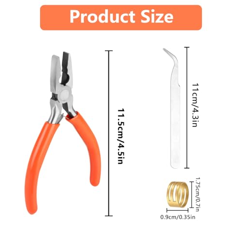 Cutting Pliers, Wire Jewelry Making Tools - color: Orange-cutting Pliers