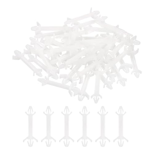 PATIKIL 60PCS PCB Board Isolation Column, Nylon Reverse Locking Circuit Board Clips Standoff Double Head Insulation Bracket Support Height 25.5mm /1" - size: 25.5mm /1"