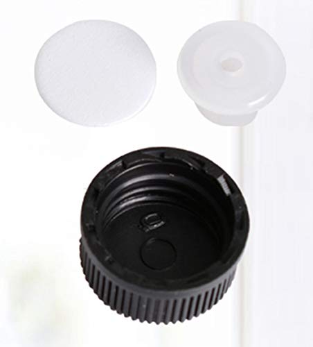 12 Pack Set Brown Screw Cap Glass Bottle Small Mini Empty Oil Vial (3ml) - style: 3ML