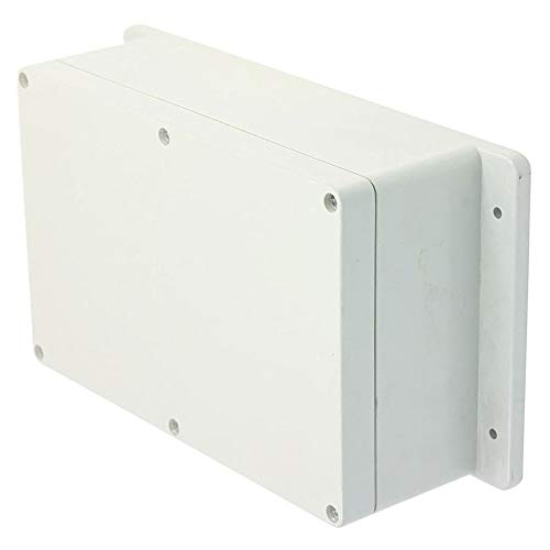 ABS Plastic Junction Box Dust-Proof Waterproof IP65 Indoor Outdoor Electrical Enclosure Box Universal Project Enclosure with Fixed Ear Grey 230mmx150mmx85mm 9 x 5.9 x 3.3 Inches