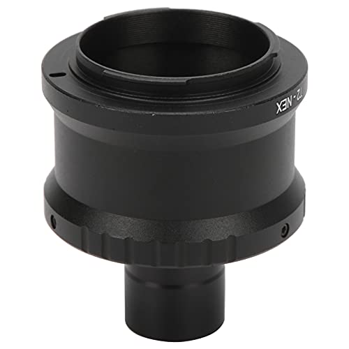Lens Adapter, 23.2mm Microscope T Mount Tube T2 Mount Camera Adapter for E Mount Camera, M42x0.75 Interface, for Biological Microscope