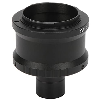 Lens Adapter, 23.2mm Microscope T Mount Tube T2 Mount Camera Adapter for E Mount Camera, M42x0.75 Interface, for Biological Microscope