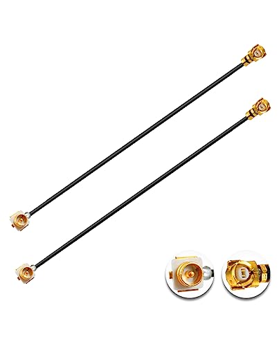 2PCS U.F.L1 Male to U.F.L1 Female Cable 8" /20CM 1.37mm Low-Loss Extension Cable - size: 8" (20 cm)