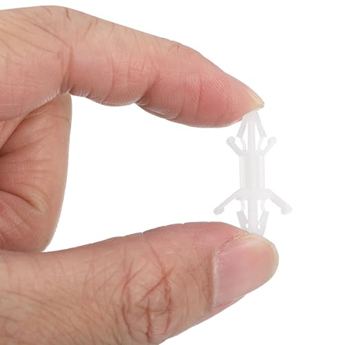 PATIKIL 60PCS PCB Board Isolation Column, Nylon Reverse Locking Circuit Board Clips Standoff Double Head Insulation Bracket Support Height 9.9mm /0.39" - size: 9.9mm /0.39"