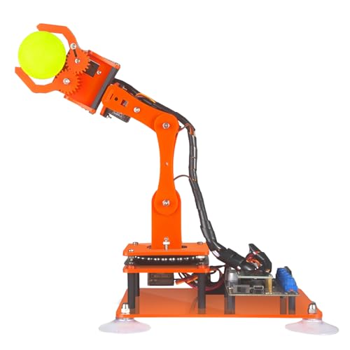 Adeept 5DOF Robotic Arm, Programmable DIY Coding Robotics for Arduino IDE - color: Orange