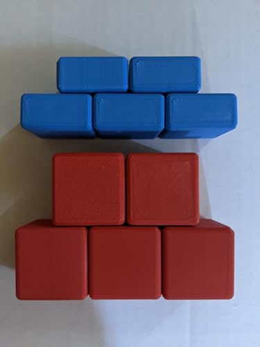 Generic Red and Blue Pressure Blocks for NYS Earth and Space Science Required Lab (Large Class Set, 120, Blocks) - style: Large Class Set