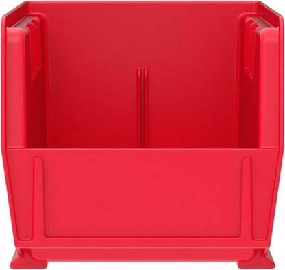 Akro-Mils 30230 AkroBins Plastic Storage Bins, 11"x5"x5", Red, 12-Pack - color: Red