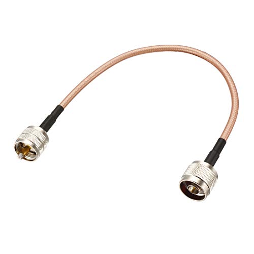 uxcell UHF (PL259) Male to N-Type Male Antenna Cable RG400 Coax Cable 0.3Meter/1Ft - size: 1Ft