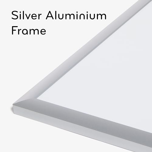 U Brands Magnetic Dry Erase Board White Board, 36" x 36", Silver Aluminum Frame, Includes Marker - size: 35"W x 35"H