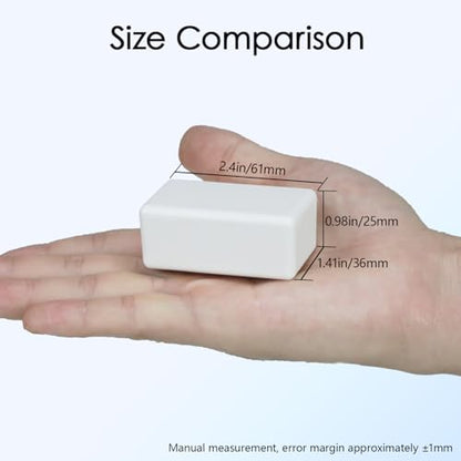 Project Box 8 Pieces Electrical Box Small Junction Box ABS Plastic Enclosure Power Electronic Case White 2.4" x 1.4" x 1"(61 x 36 x 25mm) - color: White, size: 2.4" x 1.4" x 1.0"
