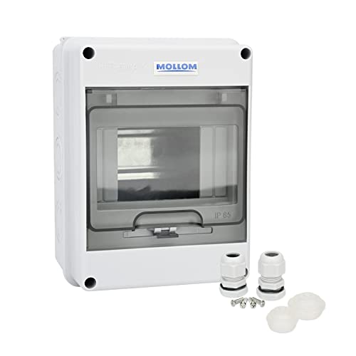 MOLLOM 5 Way Circuit Breaker MCB Distribution Protection Box - color: HT, size: 5Way | 160x120x92 MM