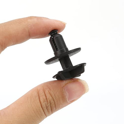 10PCS LR024316 Battery Cover Clip Screws Fastener Fit for 9mm Hole Compatible with Land Rover Range Rover, Nylon Plastic Retainer Push Fasteners Engine Sight Shield Trim Push-Type Clips for Cowl Panel