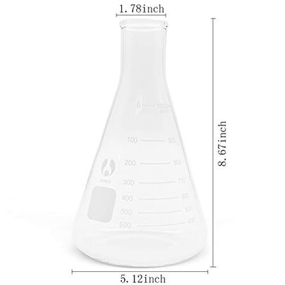 1000ml Narrow Mouth Graduated Erlenmeyer Flasks 1 Pack - size: 1000ml