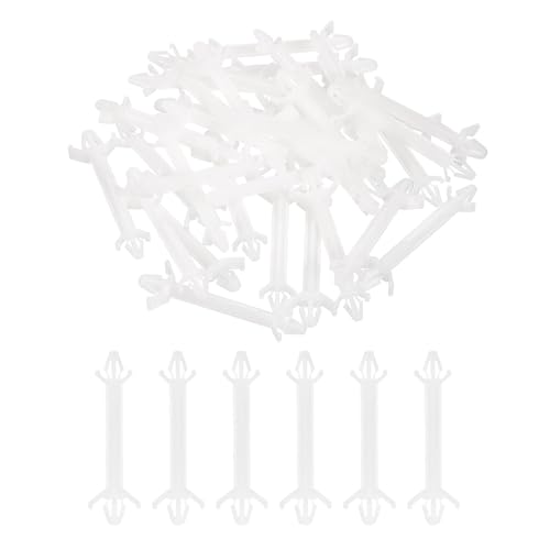 PATIKIL 60PCS PCB Board Isolation Column, Nylon Reverse Locking Circuit Board Clips Standoff Double Head Insulation Bracket Support Height 35mm /1.38" - size: 35mm /1.38"