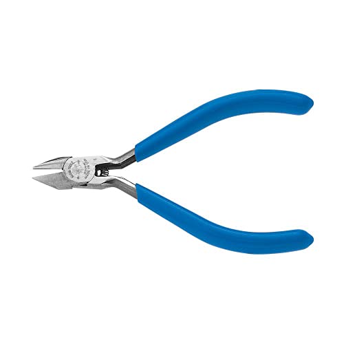 Klein Tools D259-4C Diagonal Cutting Pliers with Pointed Narrow Jaw, 4-Inch - style: Pointed Nose/Extra Narrow Jaws