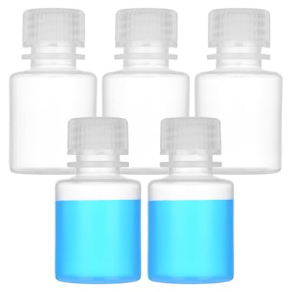 1oz/30ml Plastic Sample Bottles with caps, Wide Mouth, 5Pcs - style: 30ML-5pcs