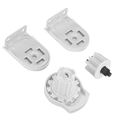 Rollerhouses Roller Shade Brackets with Mechanism Roller Shade Clutch+Skyline Mounting Brackets + End Plug for 1 1/4" Tube, White - style: 1-1/4 Inch(32mm) Shade tube with Clutch Drive