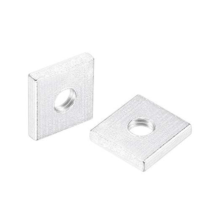 uxcell Square Nuts M4x10mmx2mm Zinc-Plated Metric Coarse Thread Assortment - size: M4x10mmx2mm